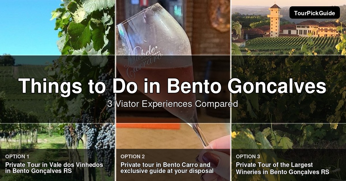 things to do in Bento Goncalves – three Viator experiences compared