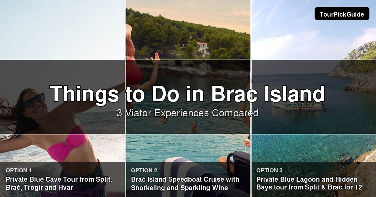 things to do in Brac Island – three Viator experiences compared