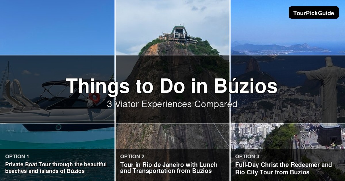 things to do in Búzios – three Viator experiences compared