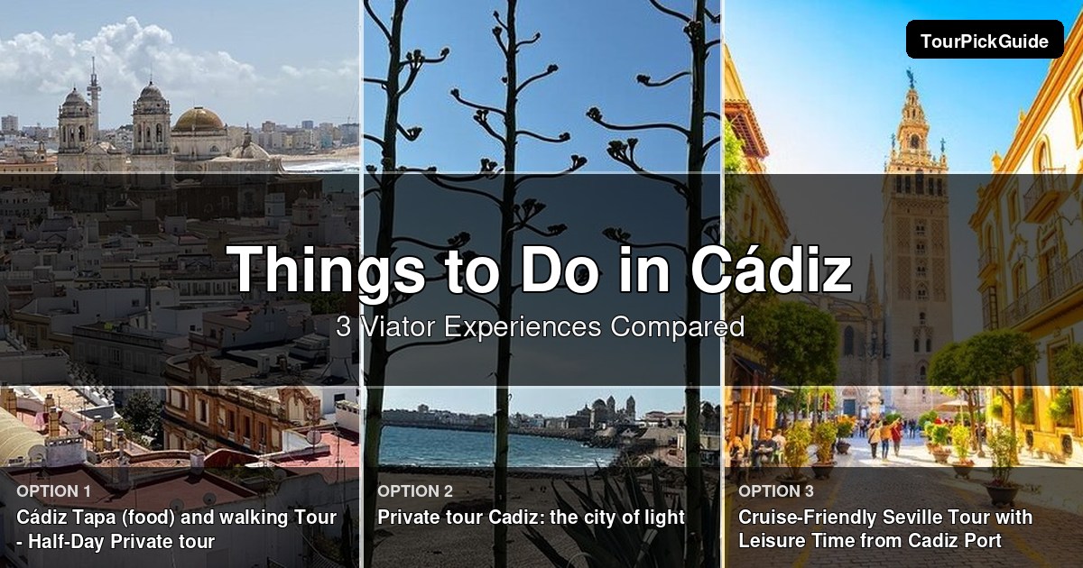 things to do in Cádiz – three Viator experiences compared