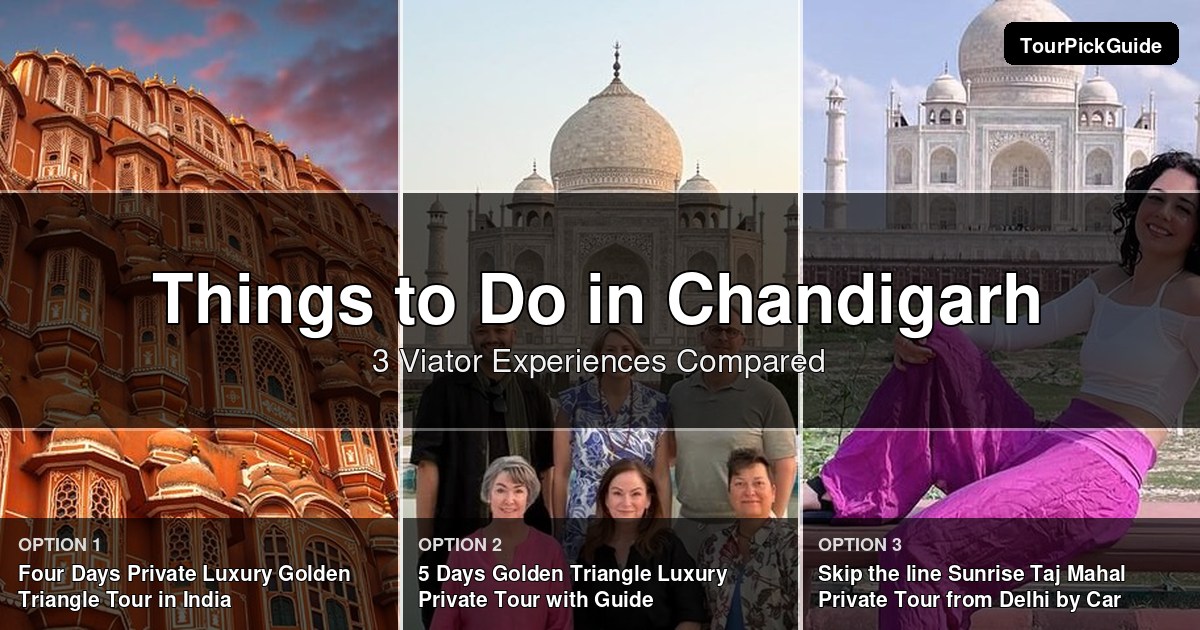 things to do in Chandigarh – three Viator experiences compared