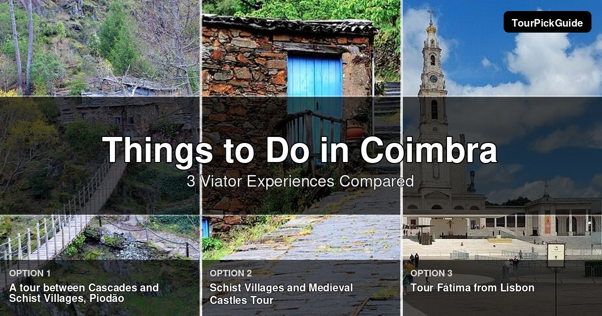 things to do in Coimbra – three Viator experiences compared