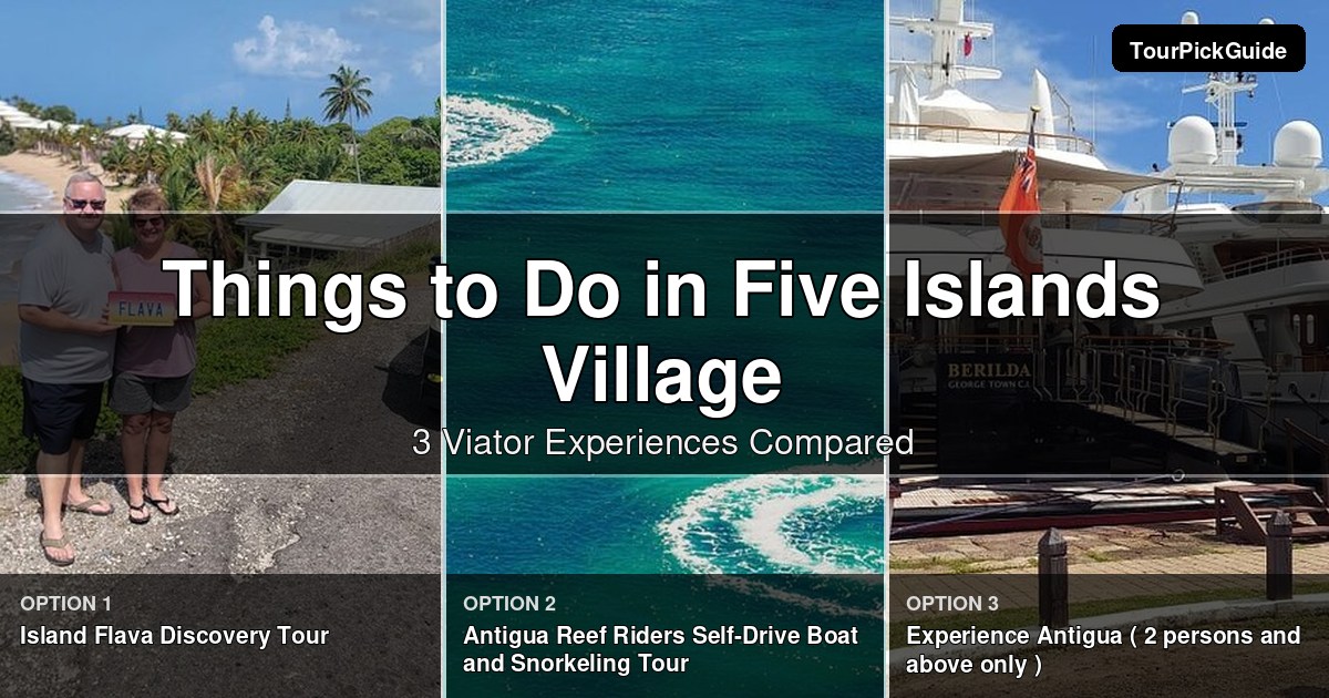things to do in Five Islands Village – three Viator experiences compared
