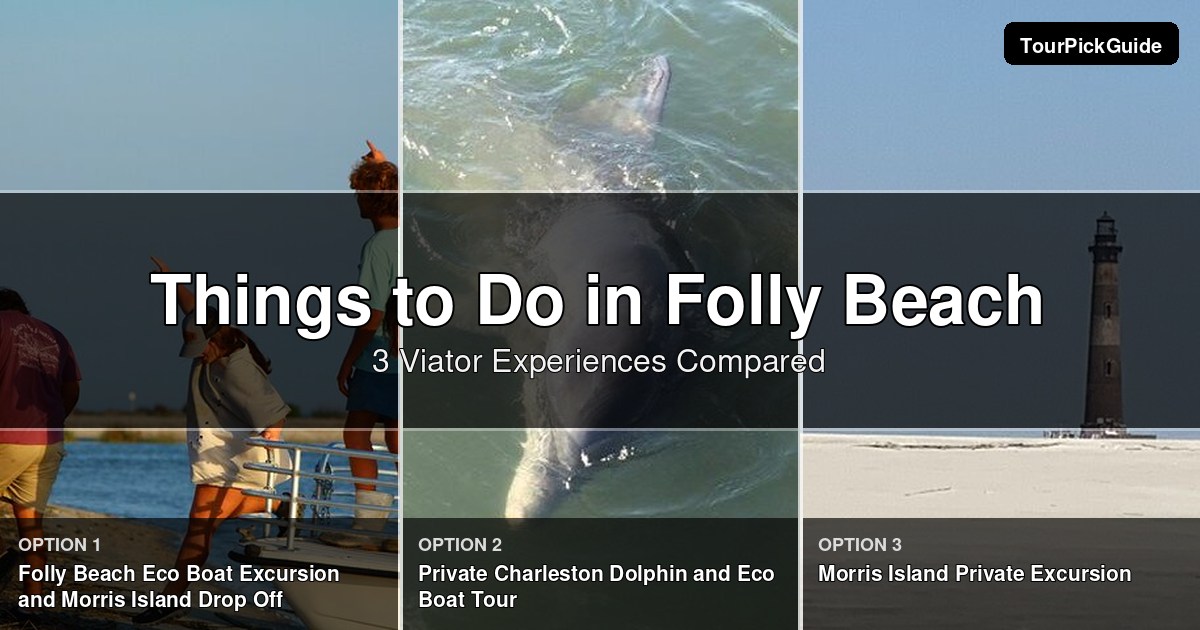 things to do in Folly Beach – three Viator experiences compared