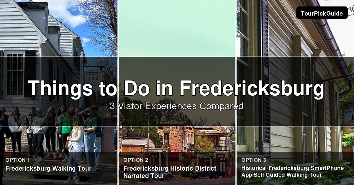 things to do in Fredericksburg – three Viator experiences compared