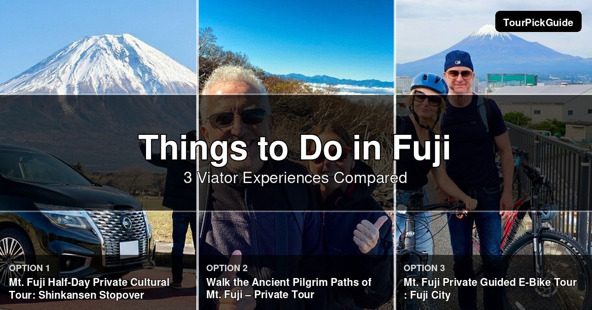 things to do in Fuji – three Viator experiences compared