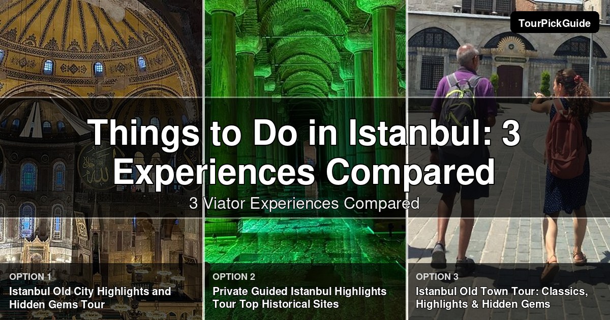 things to do in Istanbul – three Viator experiences compared