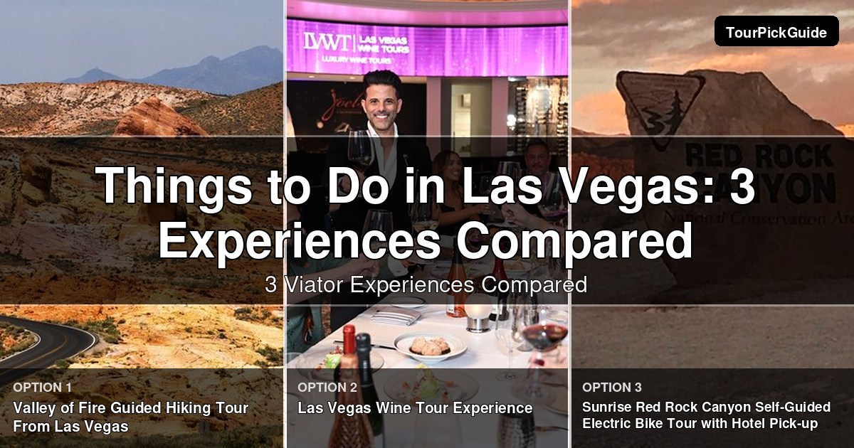 things to do in Las Vegas – three Viator experiences compared