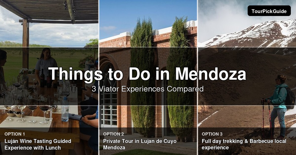 things to do in Mendoza – three Viator experiences compared