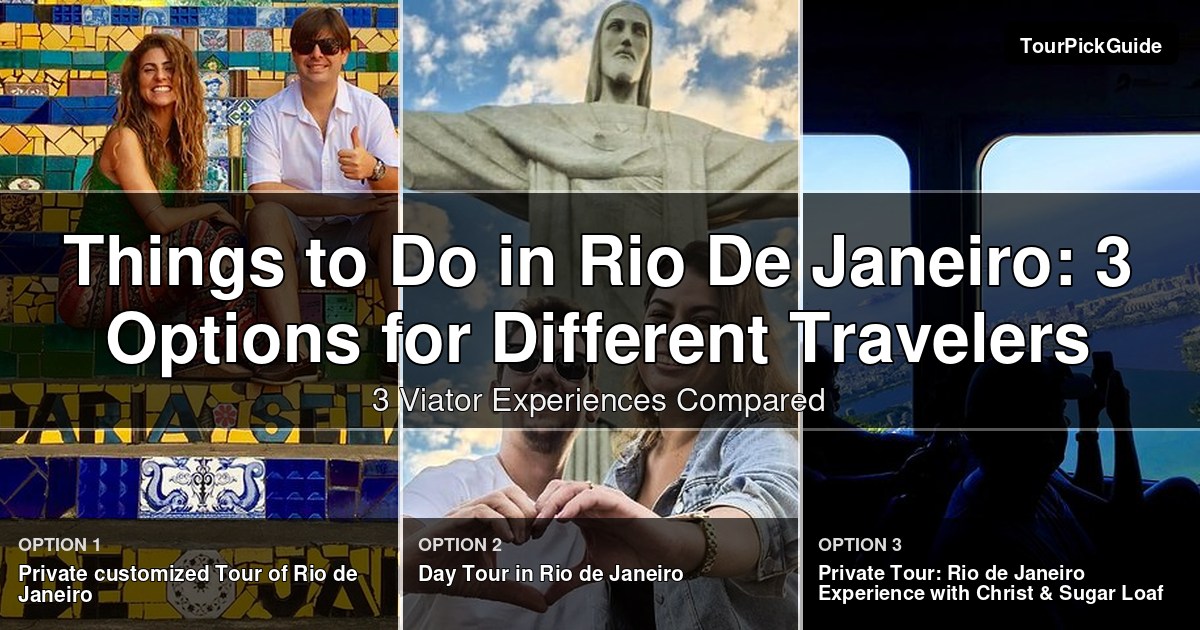 things to do in rio de janeiro – three Viator experiences compared