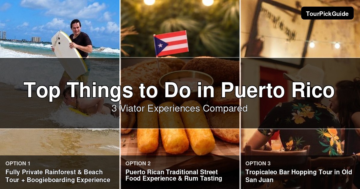 top things to do in puerto rico – three Viator experiences compared