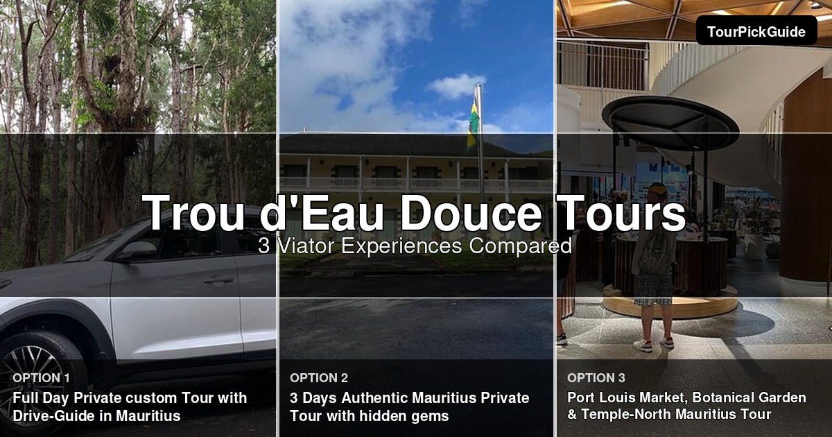 Trou d'Eau Douce tours – three Viator experiences compared
