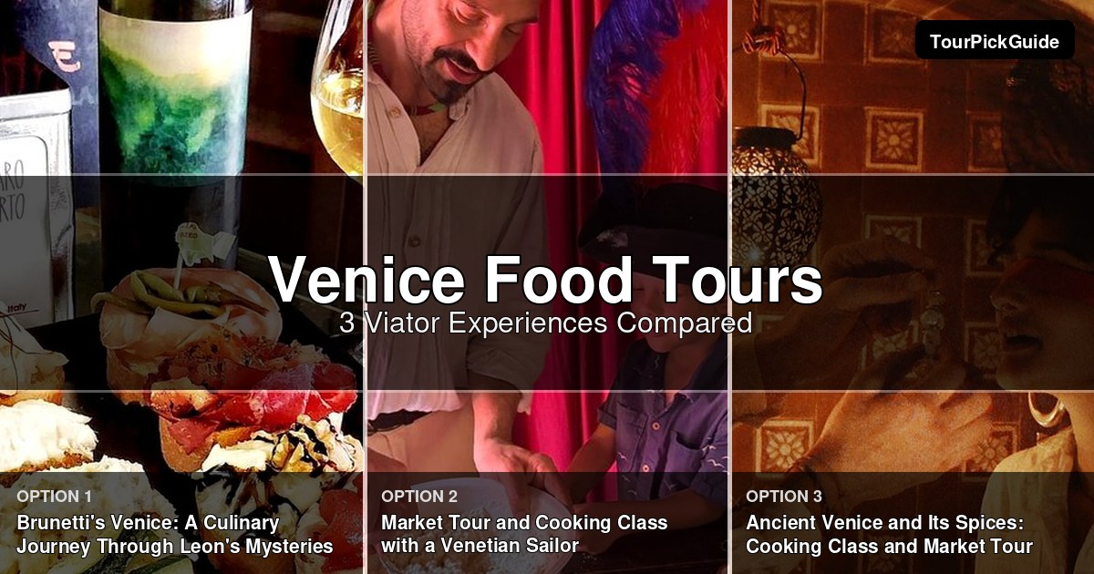 Venice food tours – three Viator experiences compared