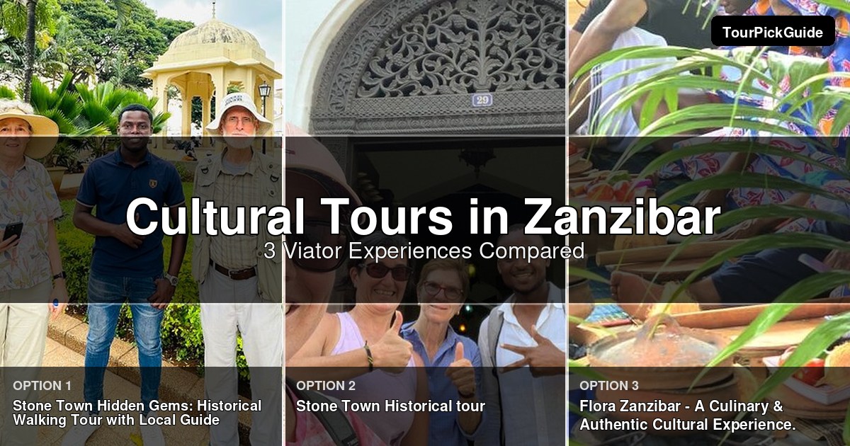 Zanzibar cultural tours – three Viator experiences compared