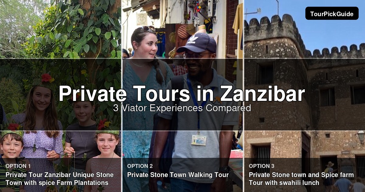 Zanzibar private tours – three Viator experiences compared