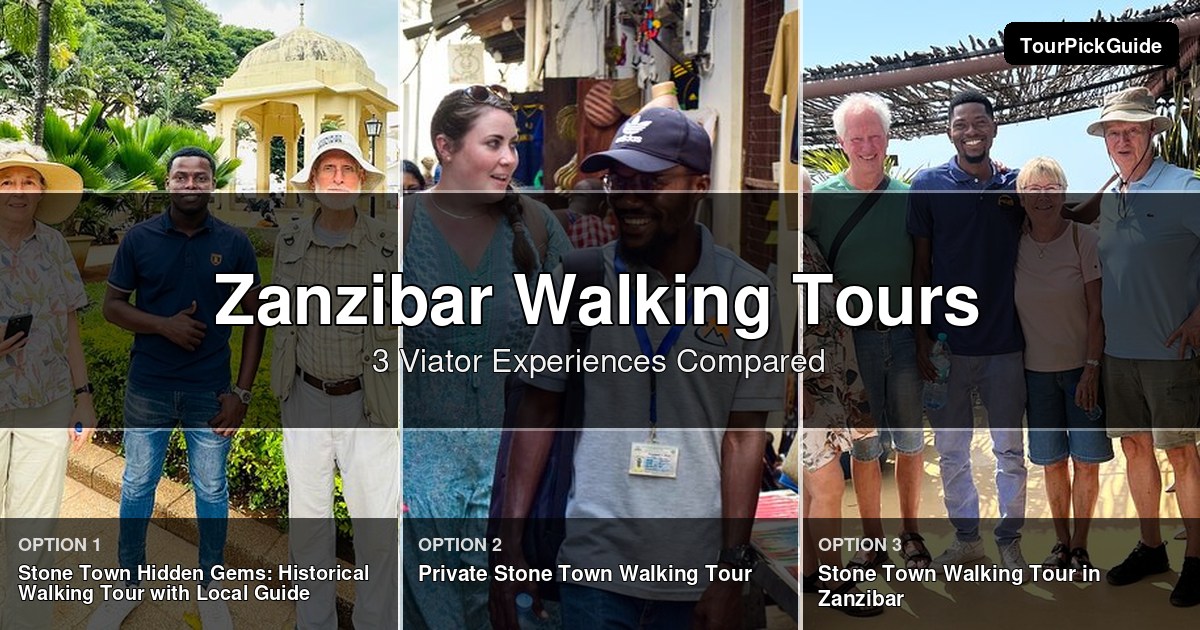 Zanzibar walking tours – three Viator experiences compared