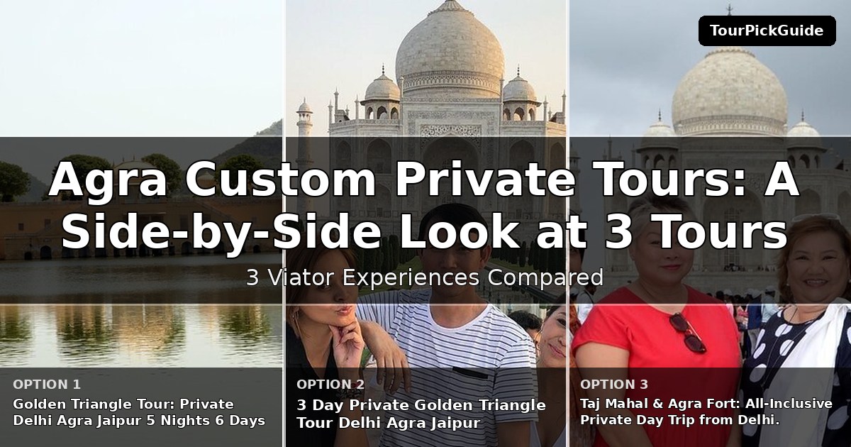 Agra custom private tours – three Viator experiences compared