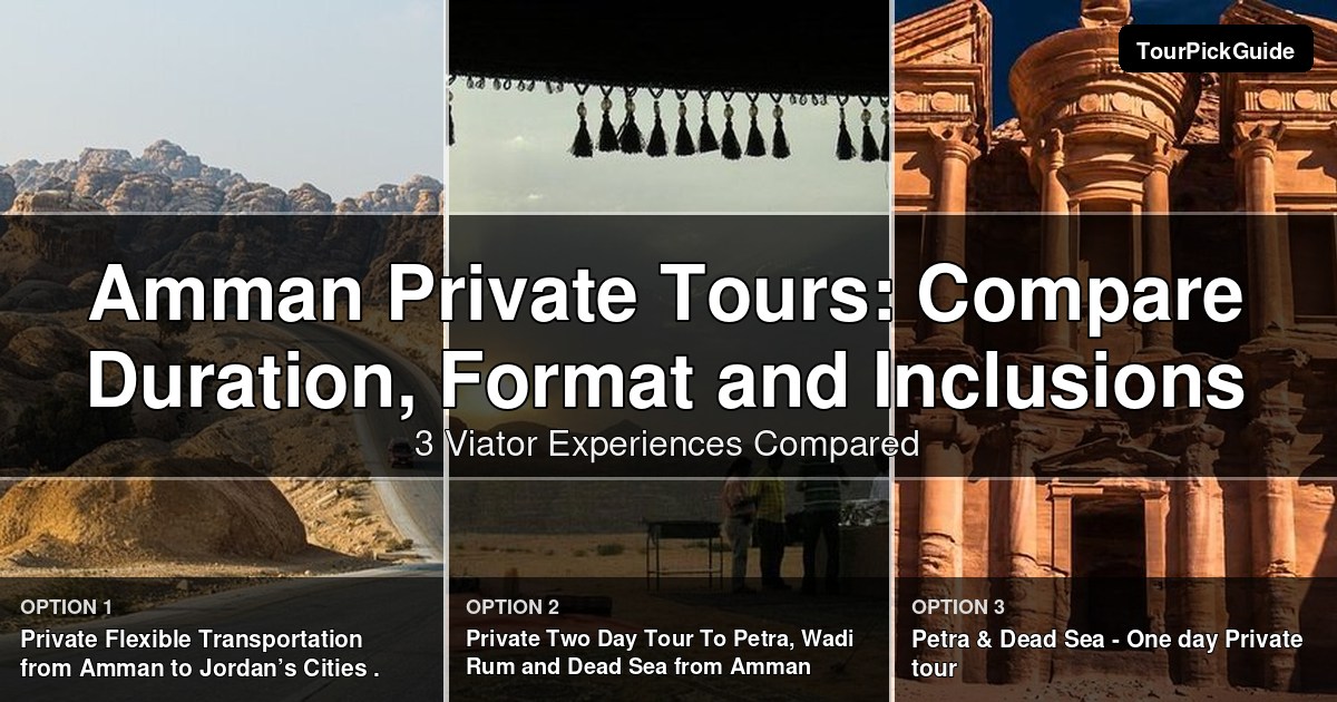 Amman private tours – three Viator experiences compared