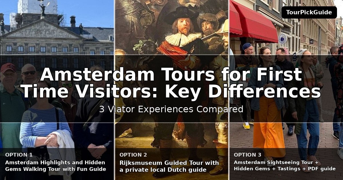 Amsterdam tours for first time visitors – three Viator experiences compared