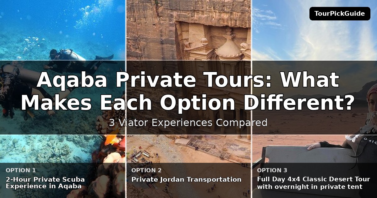 Aqaba private tours – three Viator experiences compared