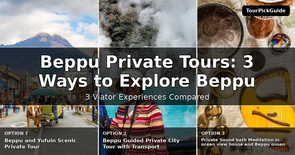 Beppu private tours – three Viator experiences compared