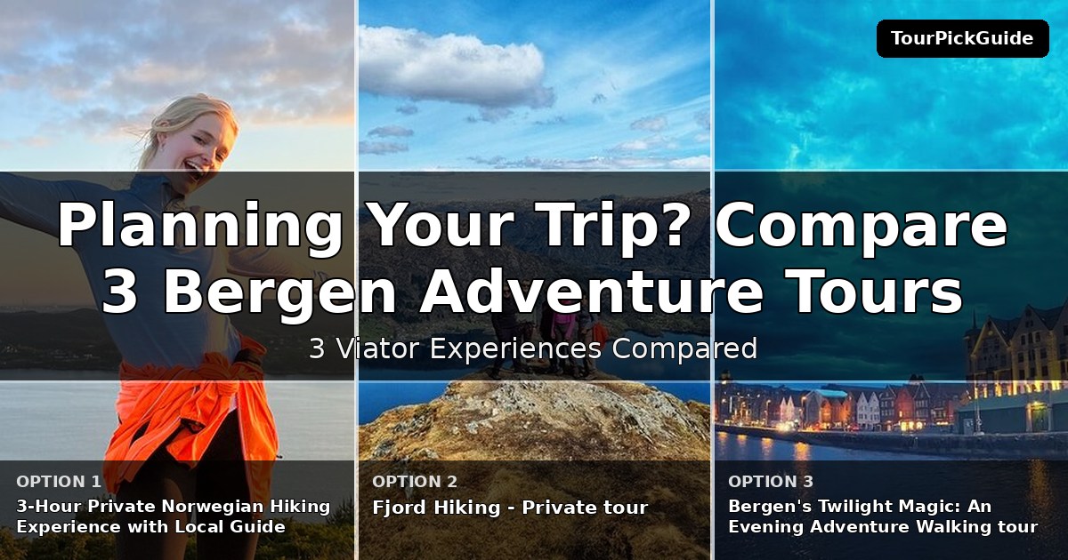 Bergen adventure tours – three Viator experiences compared