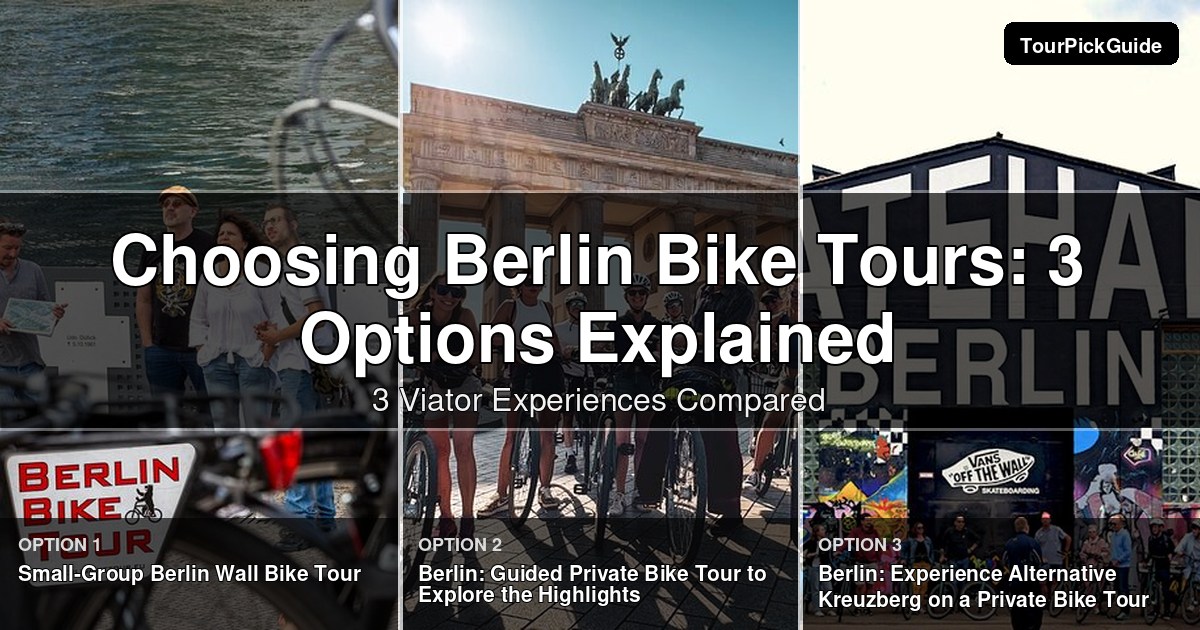 Berlin bike tours – three Viator experiences compared