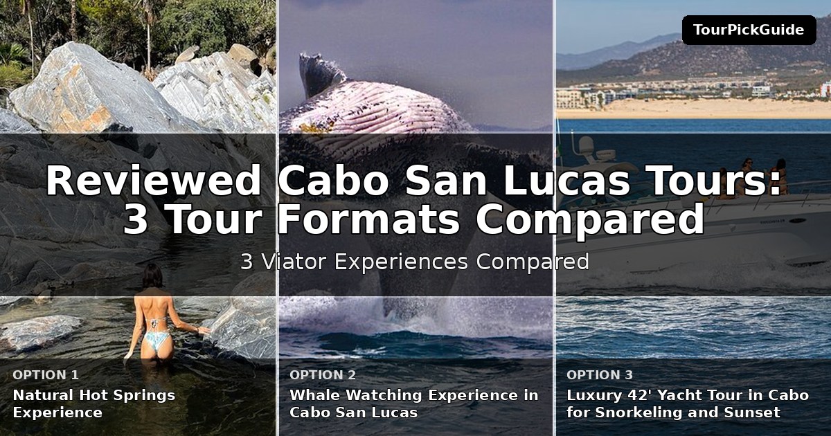 best reviewed Cabo San Lucas tours – three Viator experiences compared