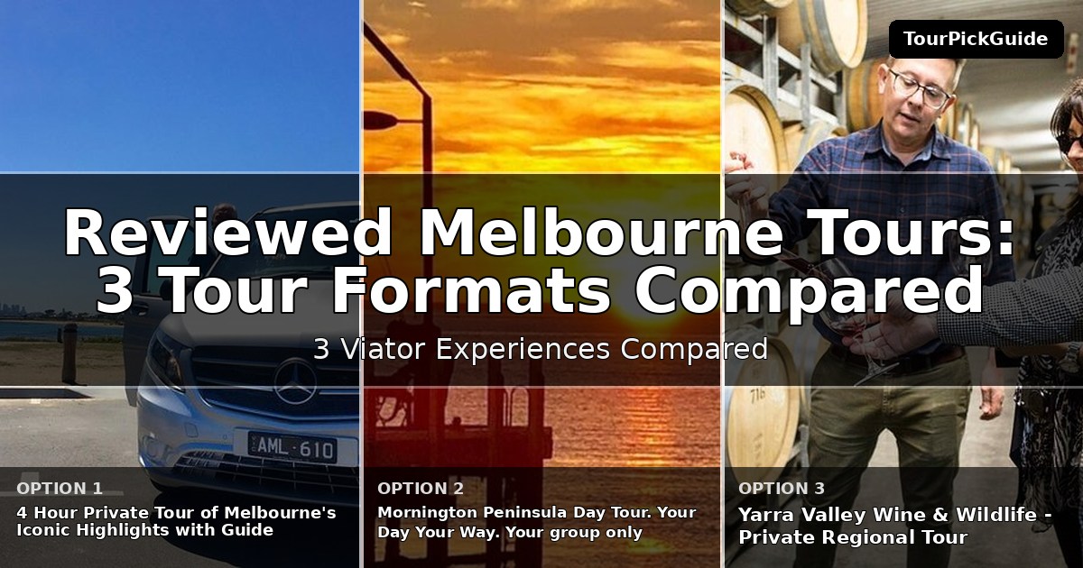 best reviewed Melbourne tours – three Viator experiences compared