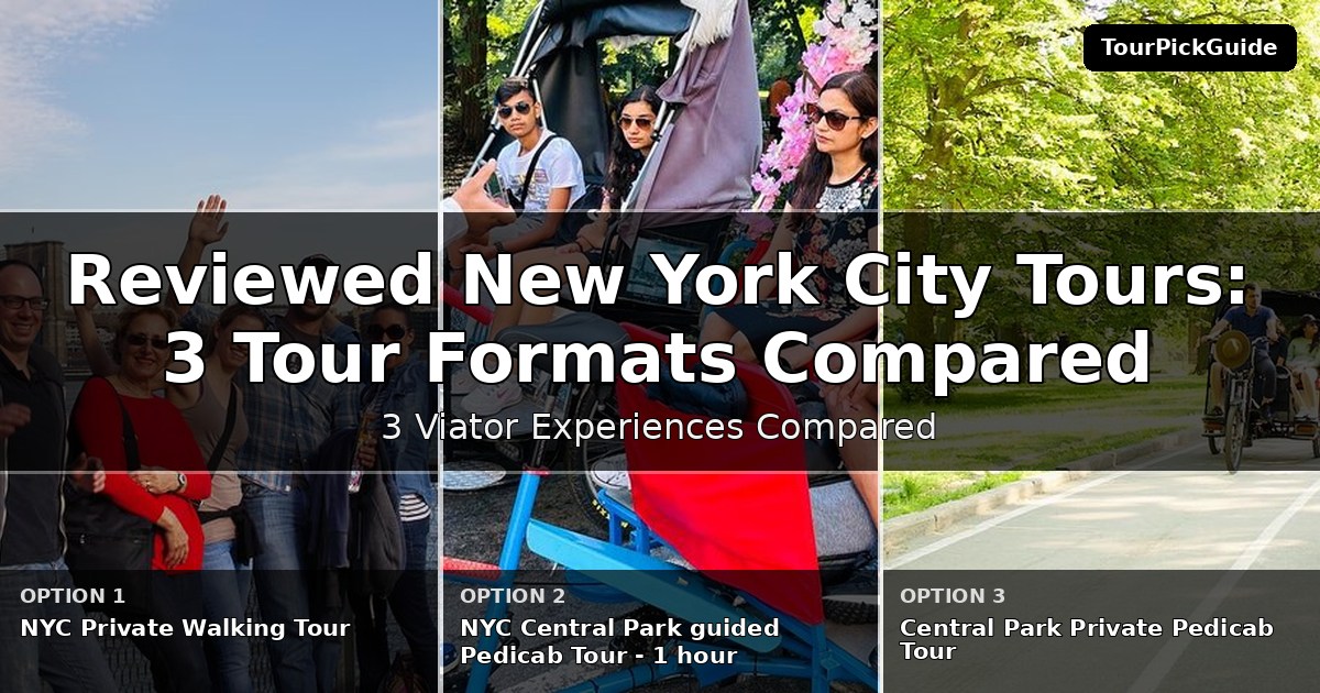 best reviewed New York City tours – three Viator experiences compared