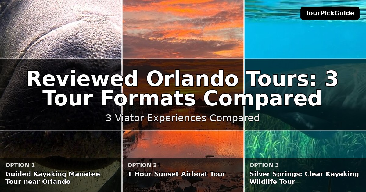 best reviewed Orlando tours – three Viator experiences compared