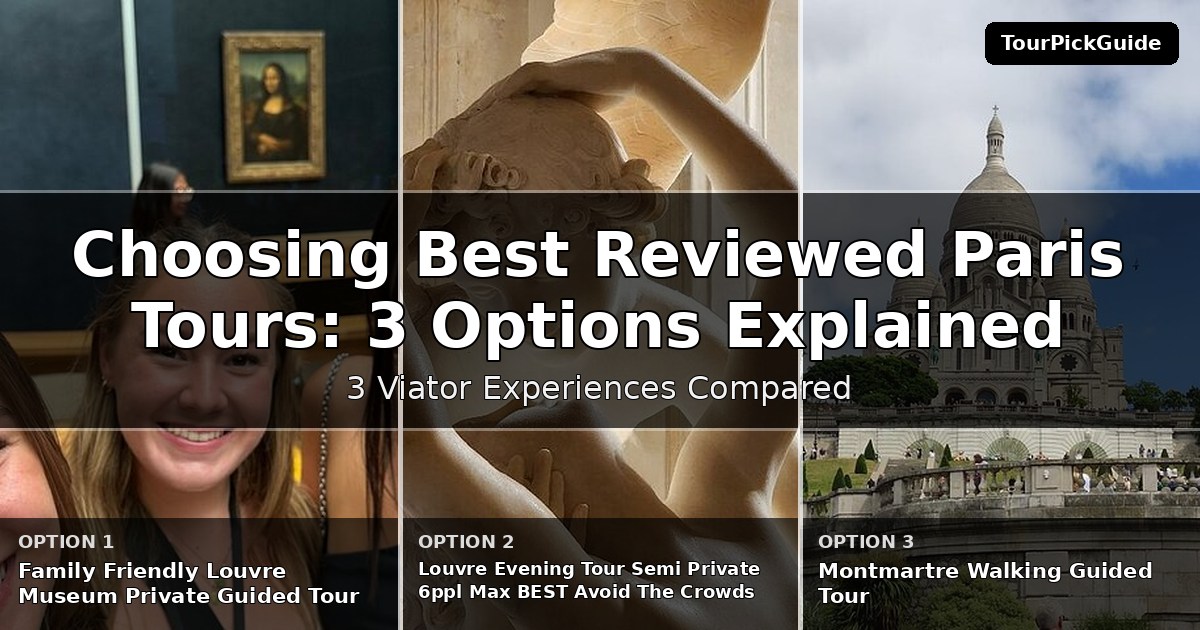 best reviewed Paris tours – three Viator experiences compared