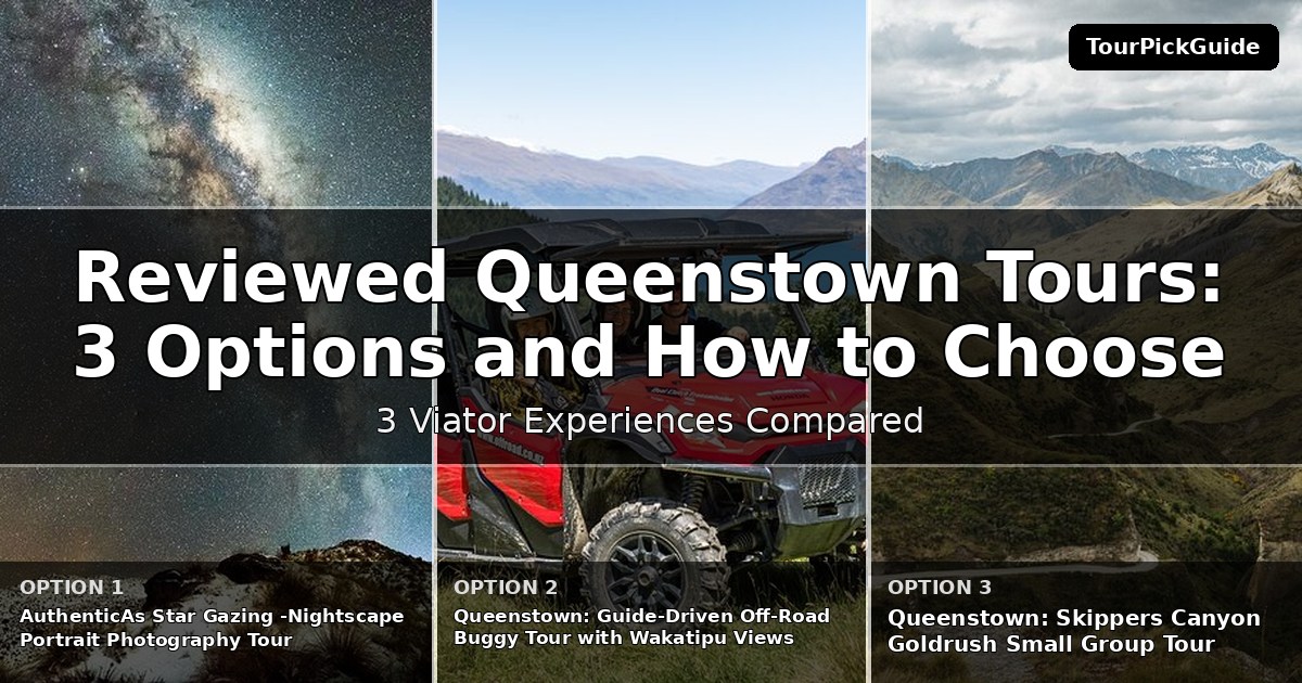 best reviewed Queenstown tours – three Viator experiences compared