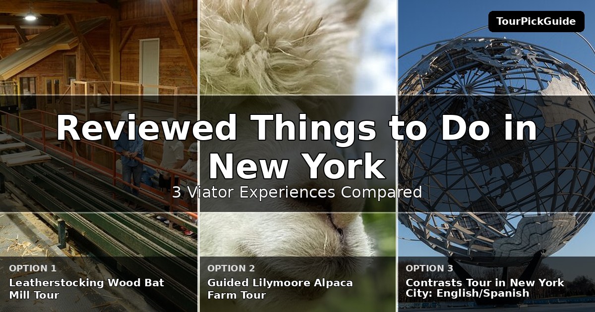 best reviewed things to do in New York – three Viator experiences compared