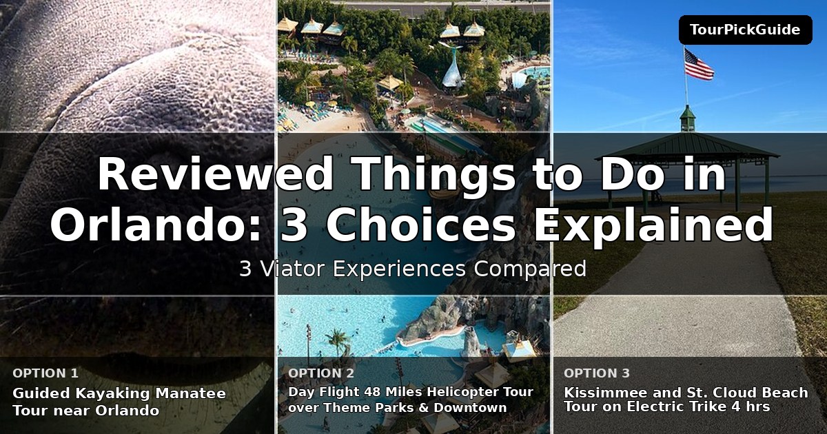 best reviewed things to do in Orlando – three Viator experiences compared