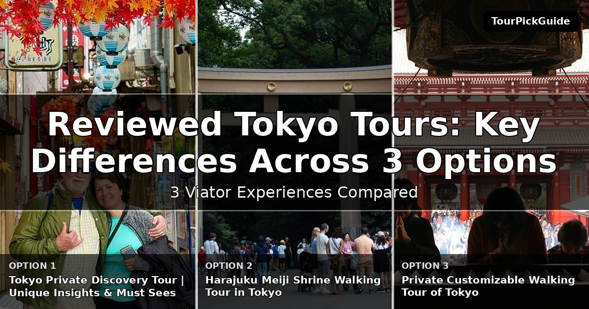 best reviewed Tokyo tours – three Viator experiences compared