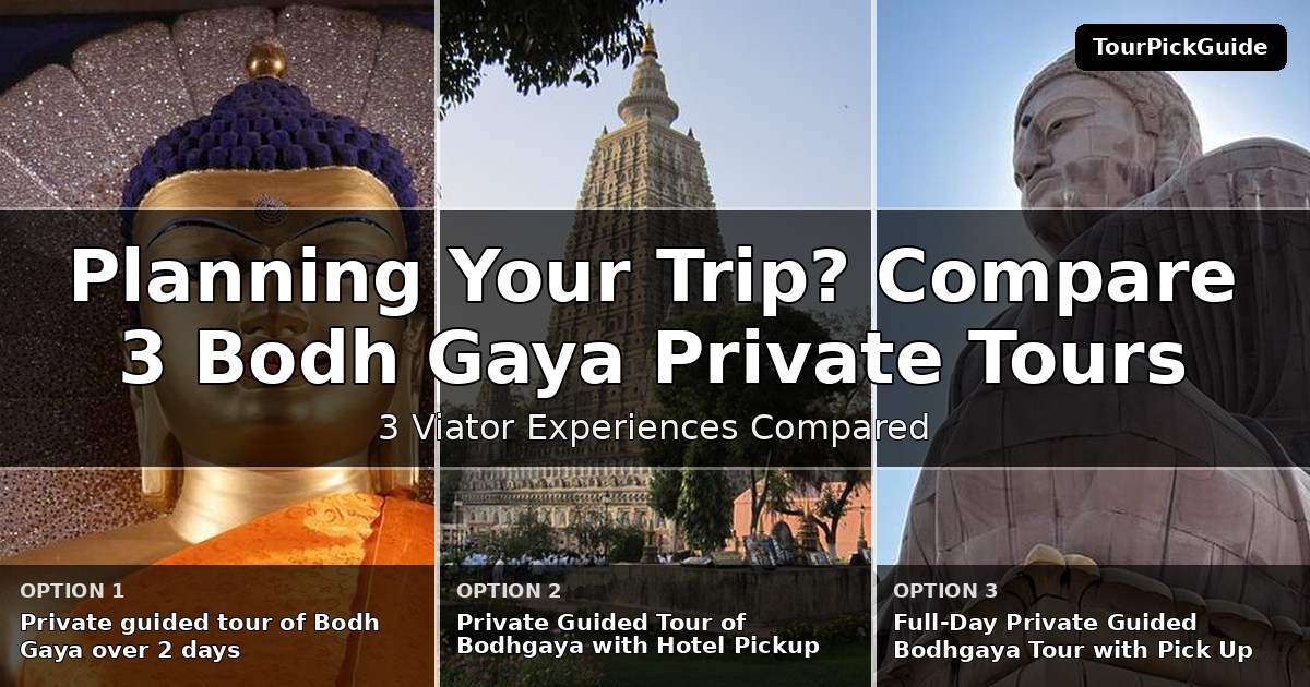 Bodh Gaya private tours – three Viator experiences compared