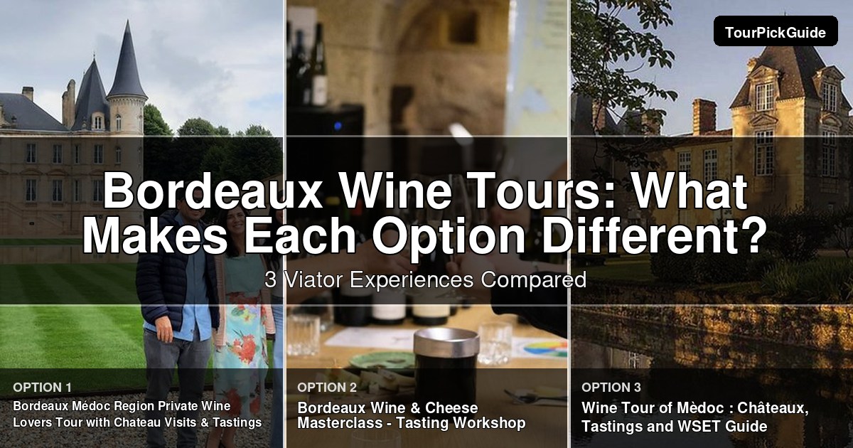 Bordeaux wine tours – three Viator experiences compared