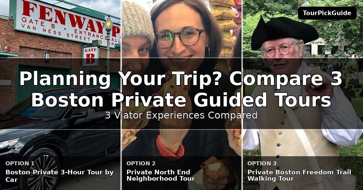 Boston private guided tours – three Viator experiences compared