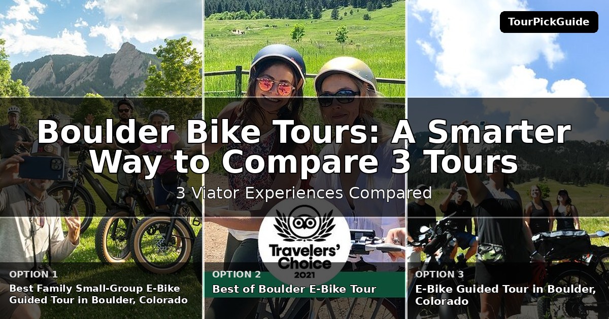 Boulder bike tours – three Viator experiences compared