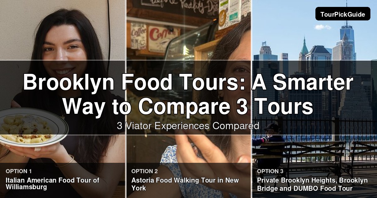 Brooklyn food tours – three Viator experiences compared