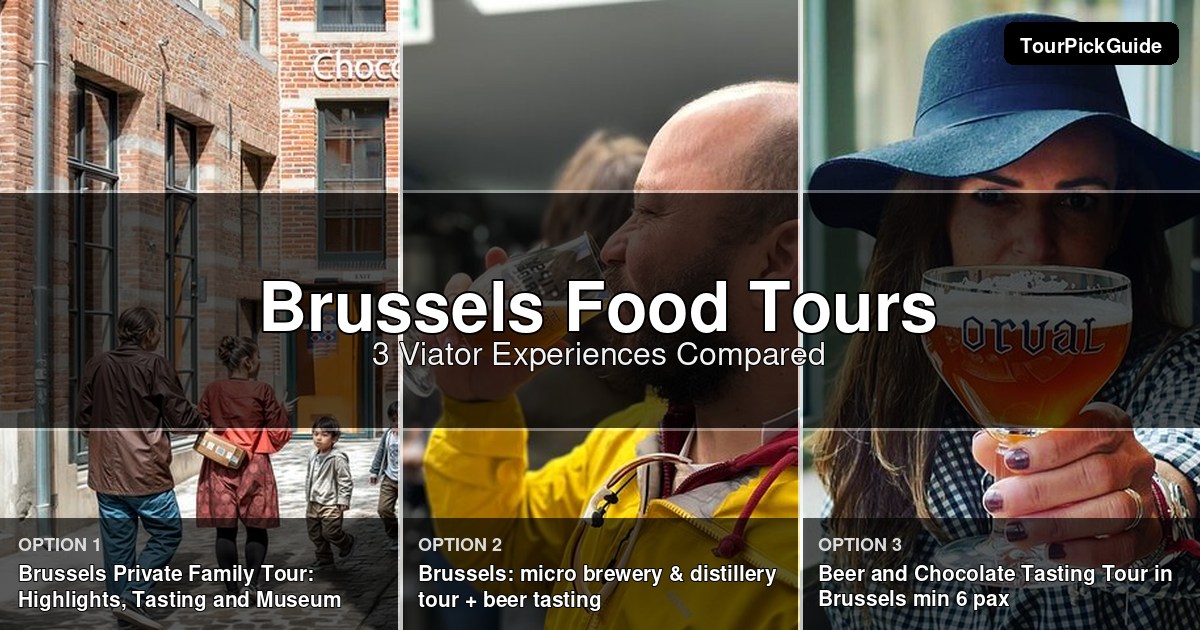 Brussels food tours – three Viator experiences compared