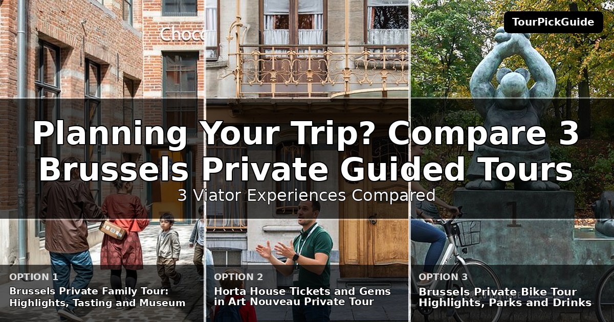 Brussels private guided tours – three Viator experiences compared