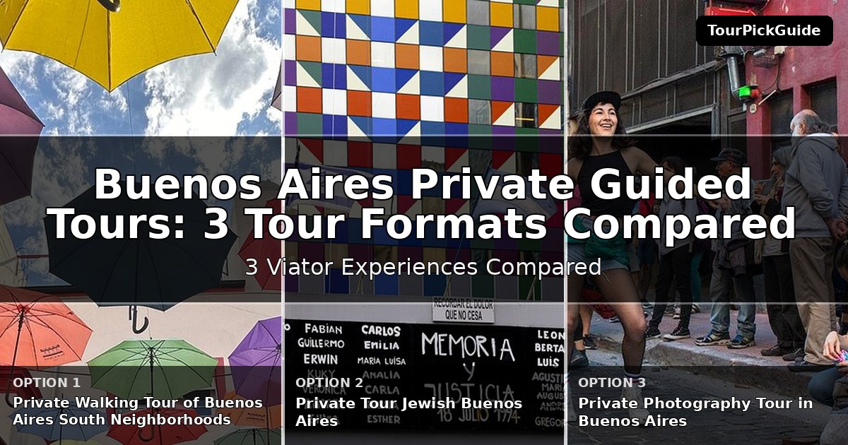 Buenos Aires private guided tours – three Viator experiences compared