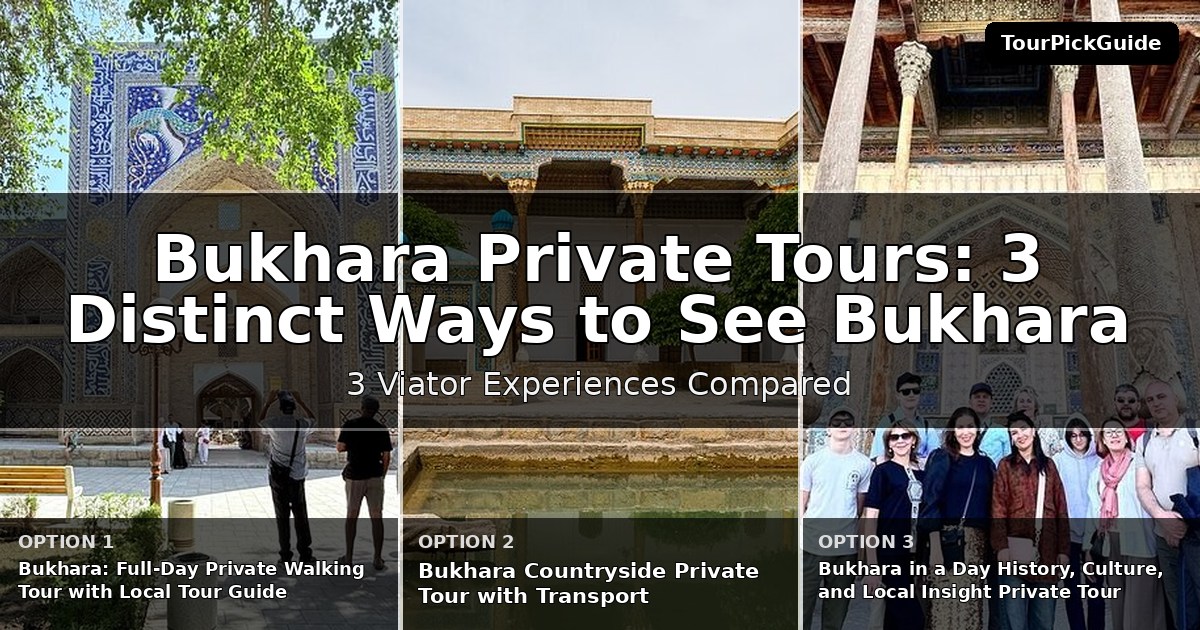 Bukhara private tours – three Viator experiences compared