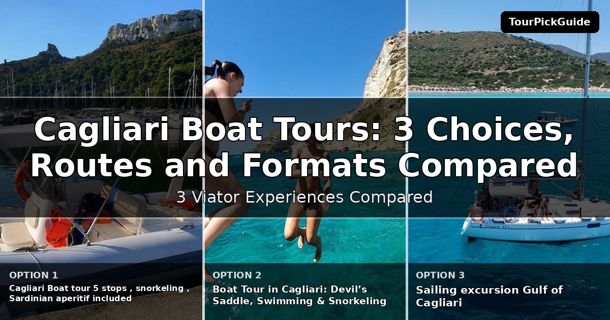 Cagliari boat tours – three Viator experiences compared