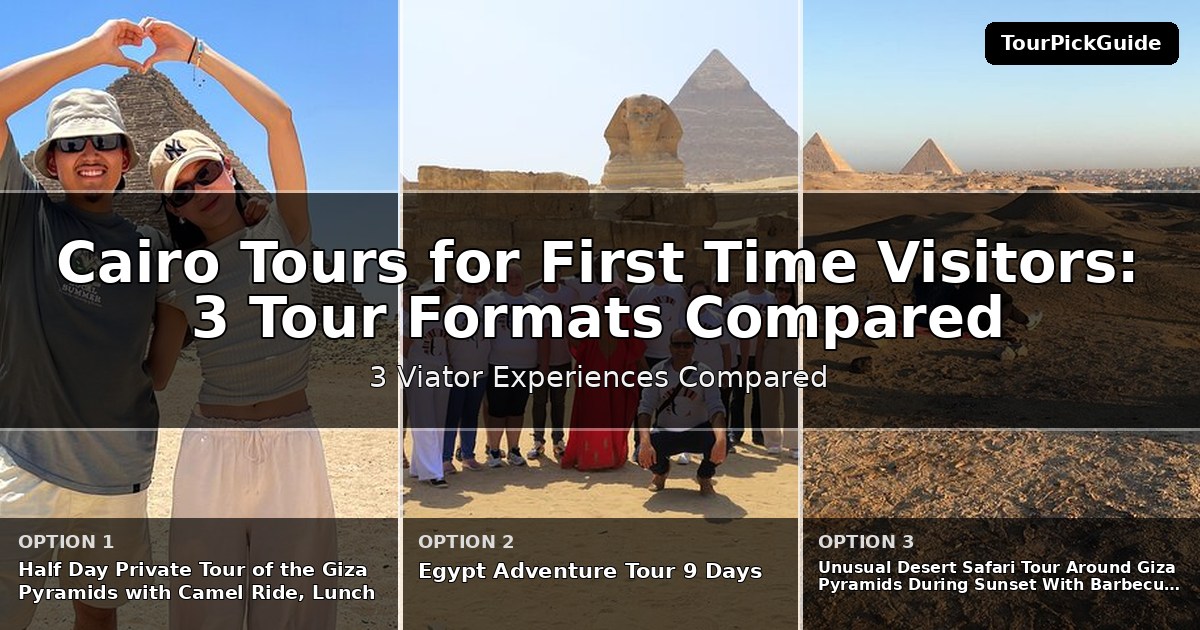 Cairo tours for first time visitors – three Viator experiences compared
