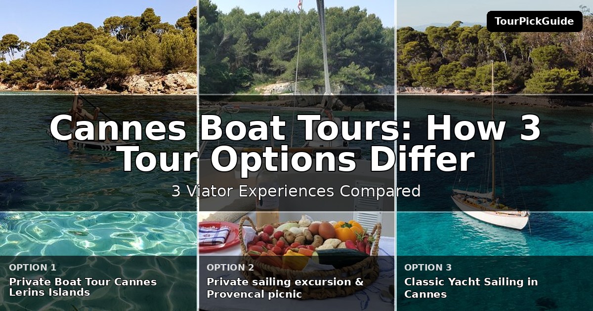 Cannes boat tours – three Viator experiences compared