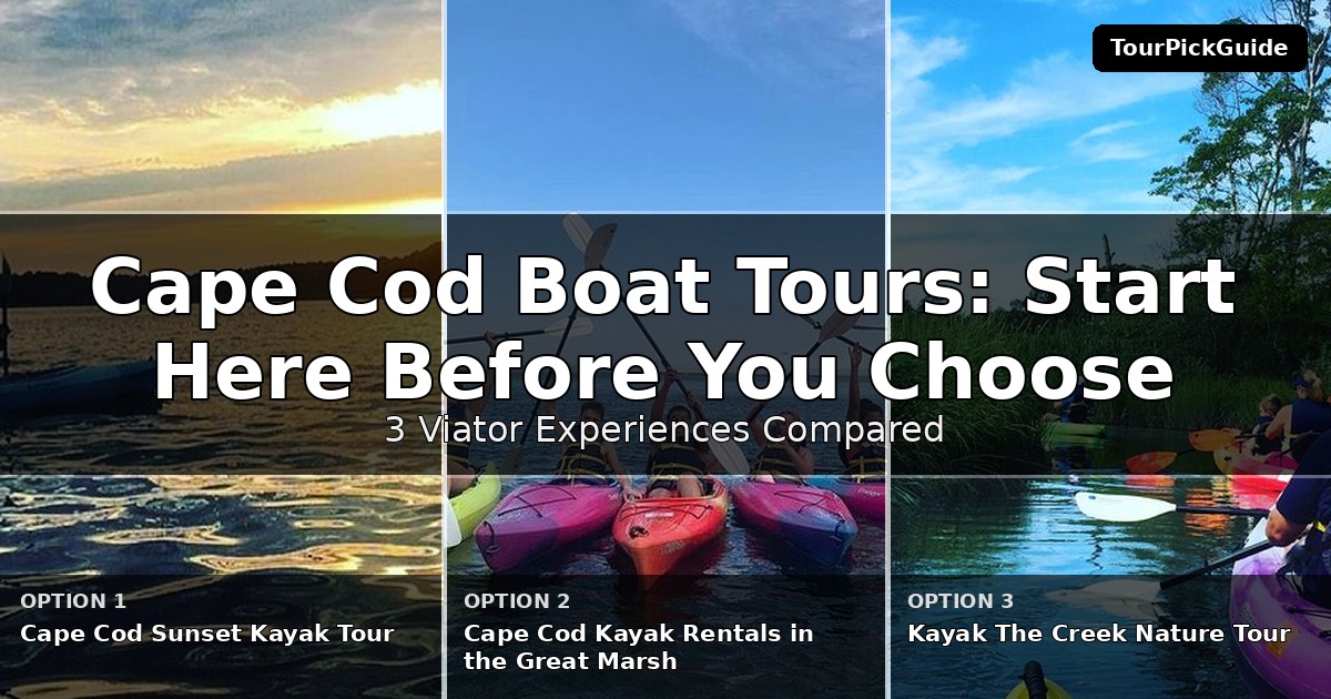 Cape Cod boat tours – three Viator experiences compared