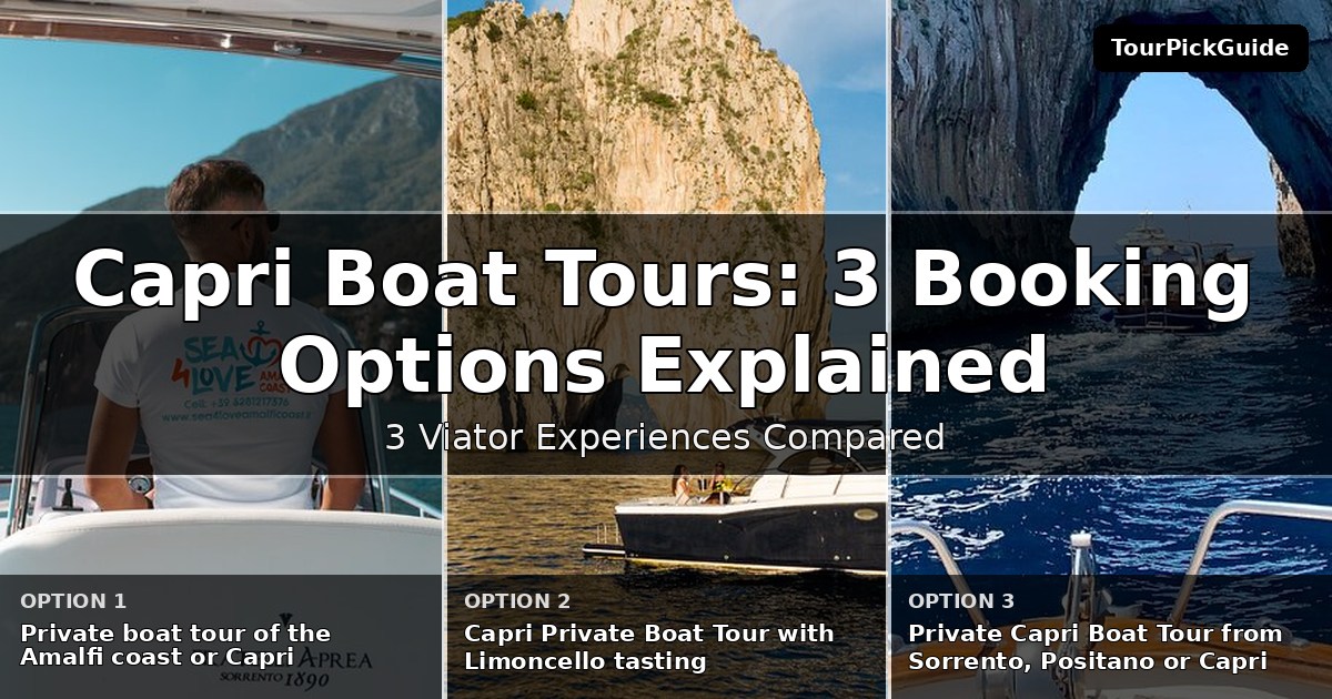 Capri boat tours – three Viator experiences compared